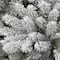 9ft. Pre-Lit Slim Flocked Royal Majestic Artificial Spruce Christmas Tree, Clear Lights